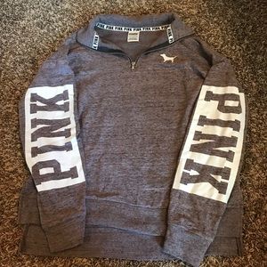 PINK Logo Quarter Zip